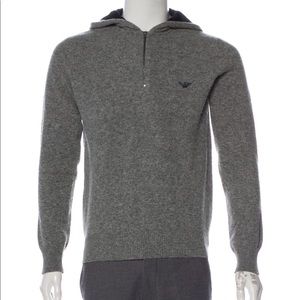 Authentic Emporio Armani Hooded Wool Sweater